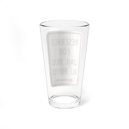 PBOT Road sign P4140D (Oregon) (Road Sign) Pint Glass 16oz - Go Mug Yourself