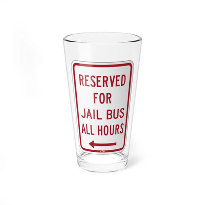 PBOT Road sign P4140L (Oregon) (Road Sign) Pint Glass 16oz 16oz - Go Mug Yourself