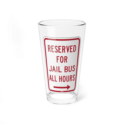 PBOT Road sign P4140R (Oregon) (Road Sign) Pint Glass 16oz 16oz - Go Mug Yourself