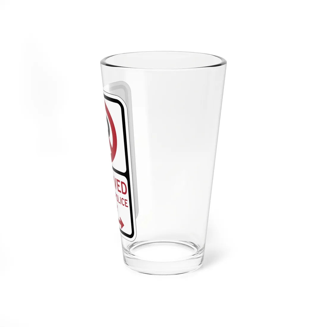 PBOT Road sign P4200D (Oregon) (Road Sign) Pint Glass 16oz - Go Mug Yourself