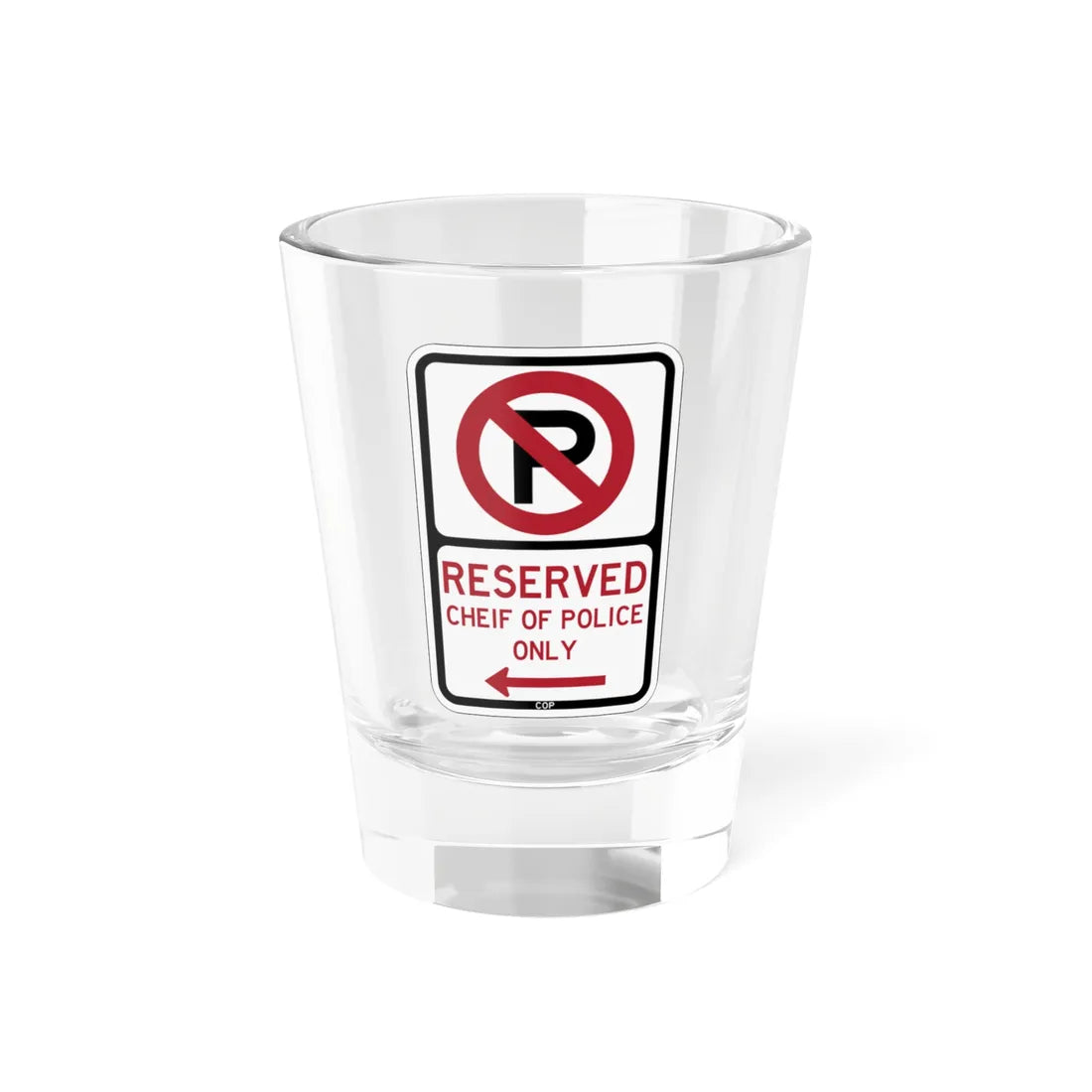 PBOT Road sign P4200L (Oregon) (Road Sign) Shot Glass 1.5oz 1.5oz - Go Mug Yourself