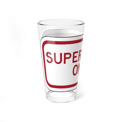 PBOT Road sign P4210 (Oregon) (Road Sign) Pint Glass 16oz - Go Mug Yourself