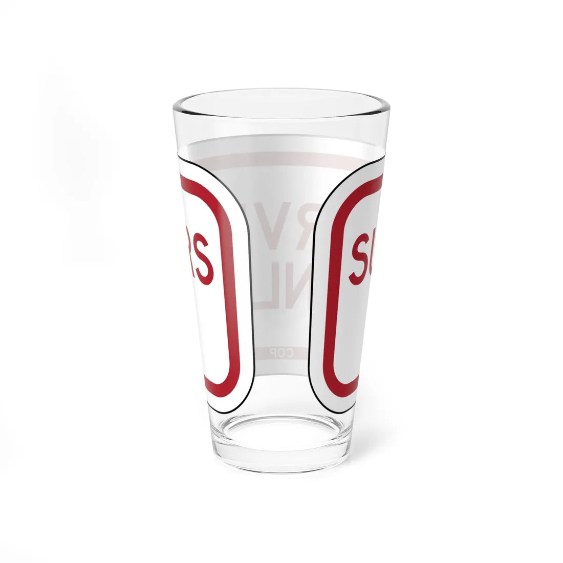 PBOT Road sign P4210 (Oregon) (Road Sign) Pint Glass 16oz - Go Mug Yourself