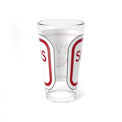 PBOT Road sign P4210 (Oregon) (Road Sign) Pint Glass 16oz - Go Mug Yourself