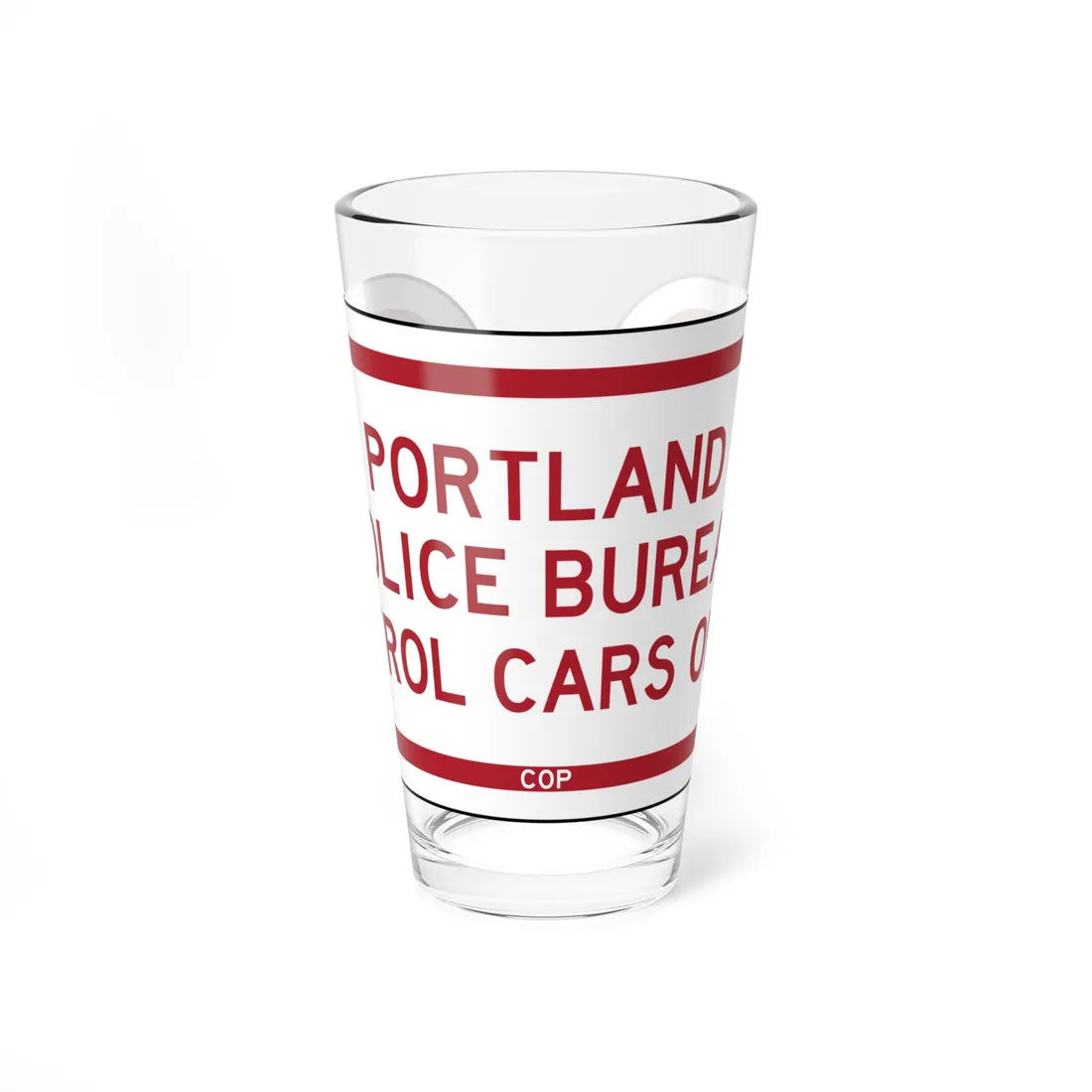 PBOT Road sign P4225 (Oregon) (Road Sign) Pint Glass 16oz 16oz - Go Mug Yourself