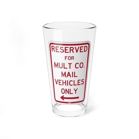 PBOT Road sign P4390 (Oregon) (Road Sign) Pint Glass 16oz 16oz - Go Mug Yourself