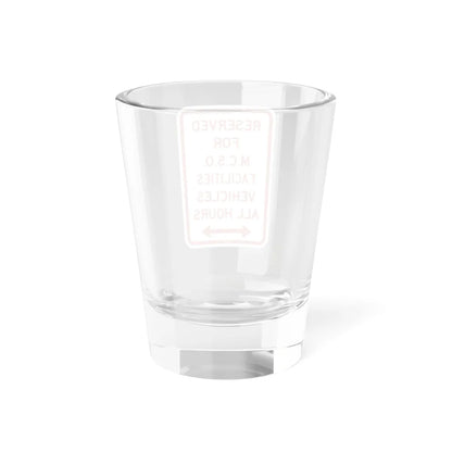 PBOT Road sign P4395D (Oregon) (Road Sign) Shot Glass 1.5oz - Go Mug Yourself