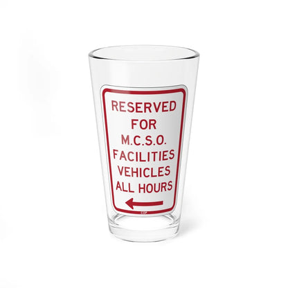 PBOT Road sign P4395L (Oregon) (Road Sign) Pint Glass 16oz 16oz - Go Mug Yourself