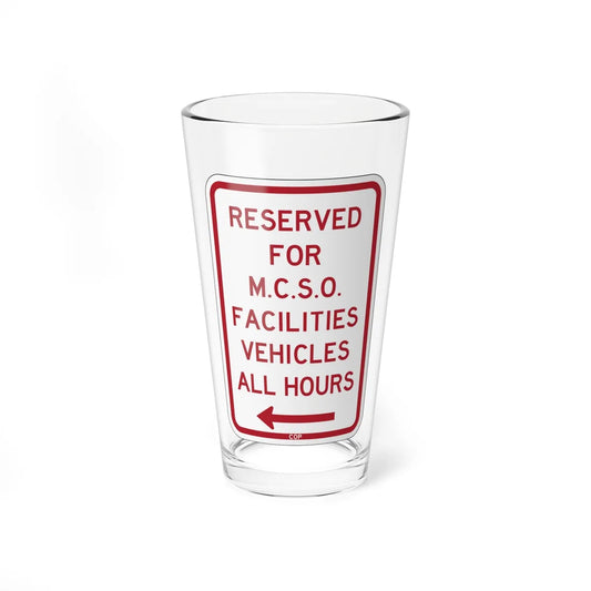 PBOT Road sign P4395L (Oregon) (Road Sign) Pint Glass 16oz 16oz - Go Mug Yourself