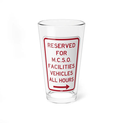 PBOT Road sign P4395R (Oregon) (Road Sign) Pint Glass 16oz 16oz - Go Mug Yourself