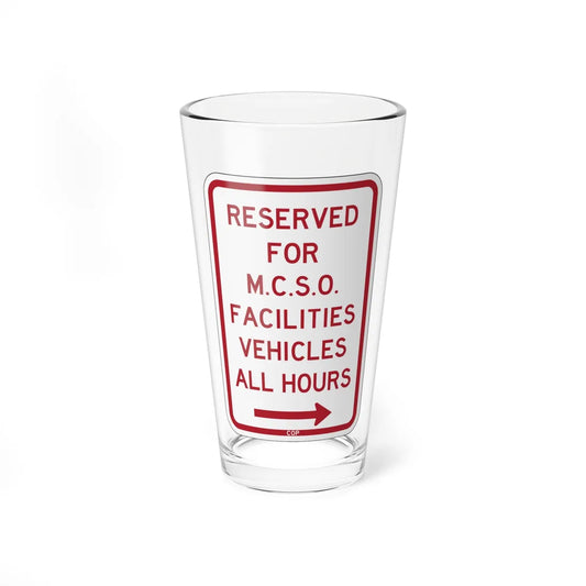 PBOT Road sign P4395R (Oregon) (Road Sign) Pint Glass 16oz 16oz - Go Mug Yourself