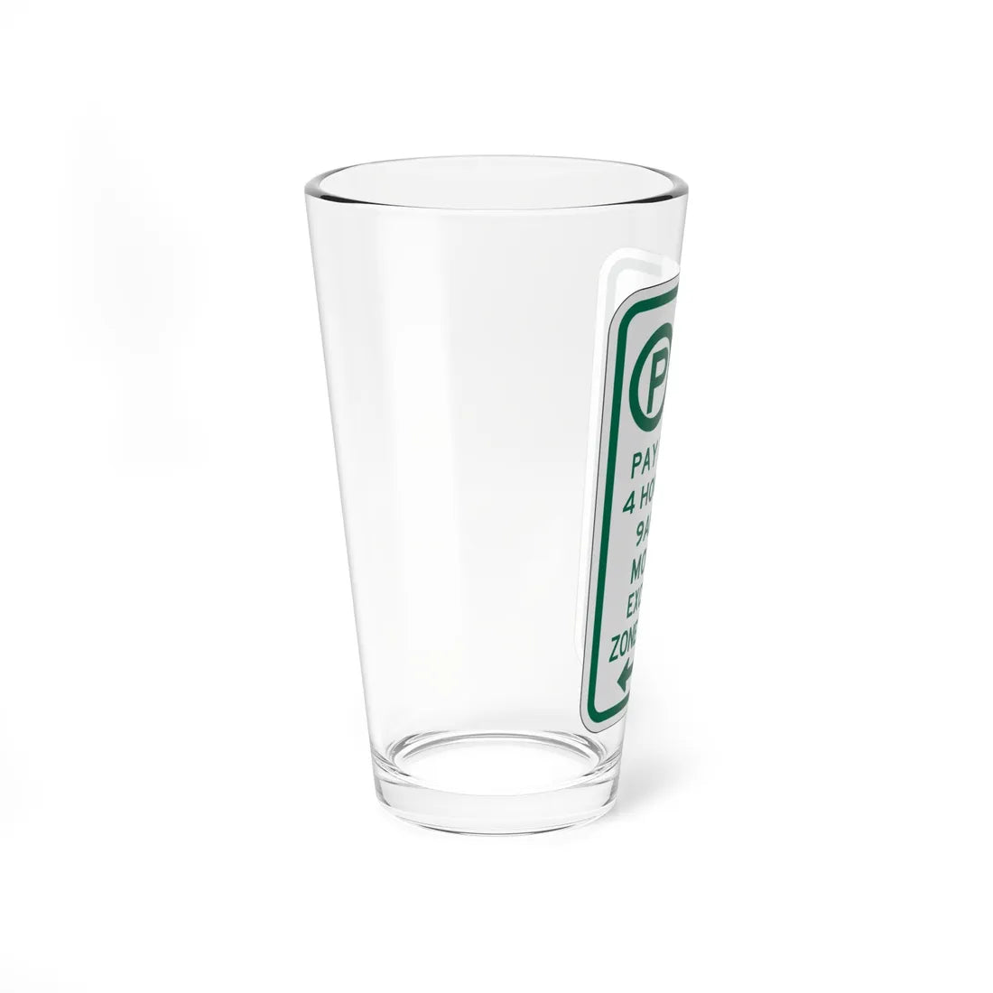 PBOT Road sign P4426D (Oregon) (Road Sign) Pint Glass 16oz - Go Mug Yourself