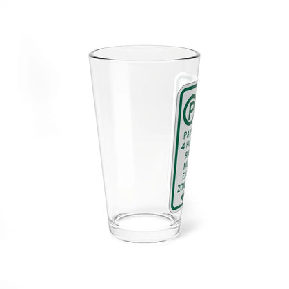 PBOT Road sign P4426L (Oregon) (Road Sign) Pint Glass 16oz - Go Mug Yourself