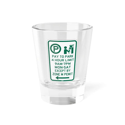 PBOT Road sign P4426L (Oregon) (Road Sign) Shot Glass 1.5oz 1.5oz - Go Mug Yourself