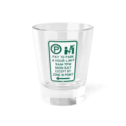 PBOT Road sign P4426L (Oregon) (Road Sign) Shot Glass 1.5oz 1.5oz - Go Mug Yourself