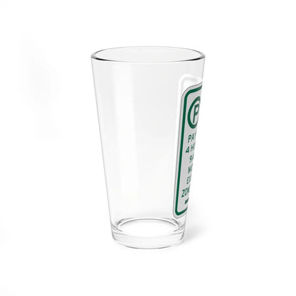 PBOT Road sign P4426R (Oregon) (Road Sign) Pint Glass 16oz - Go Mug Yourself