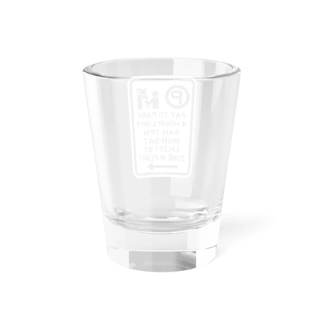 PBOT Road sign P4426R (Oregon) (Road Sign) Shot Glass 1.5oz - Go Mug Yourself
