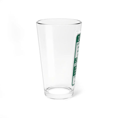 PBOT Road sign P4432L (Oregon) (Road Sign) Pint Glass 16oz - Go Mug Yourself