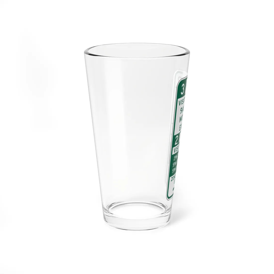 PBOT Road sign P4432R (Oregon) (Road Sign) Pint Glass 16oz - Go Mug Yourself