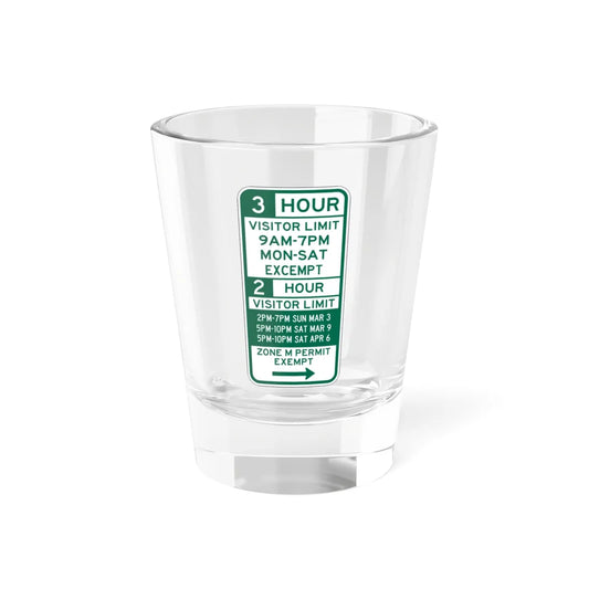 PBOT Road sign P4432R (Oregon) (Road Sign) Shot Glass 1.5oz 1.5oz - Go Mug Yourself