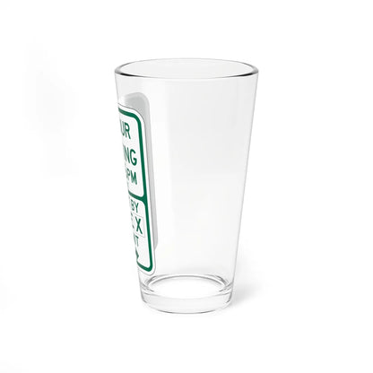 PBOT Road sign P4436 (Oregon) (Road Sign) Pint Glass 16oz - Go Mug Yourself