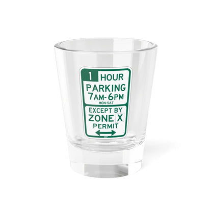 PBOT Road sign P4436 (Oregon) (Road Sign) Shot Glass 1.5oz 1.5oz - Go Mug Yourself