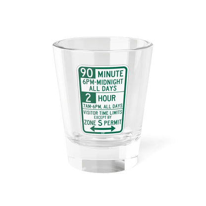PBOT Road sign P4437D (Oregon) (Road Sign) Shot Glass 1.5oz 1.5oz - Go Mug Yourself