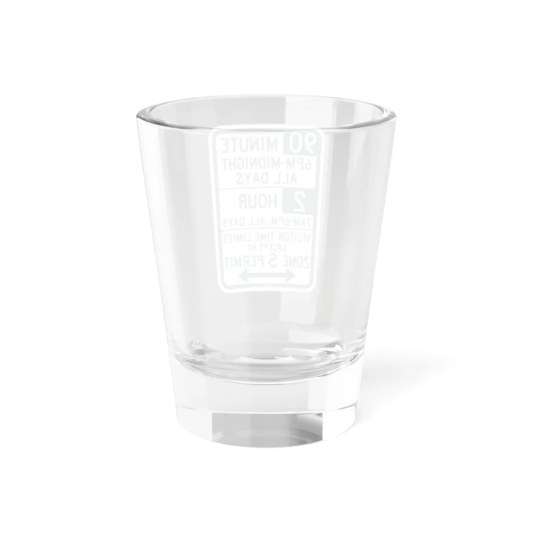 PBOT Road sign P4437D (Oregon) (Road Sign) Shot Glass 1.5oz - Go Mug Yourself