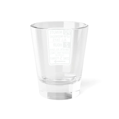 PBOT Road sign P4437L (Oregon) (Road Sign) Shot Glass 1.5oz - Go Mug Yourself