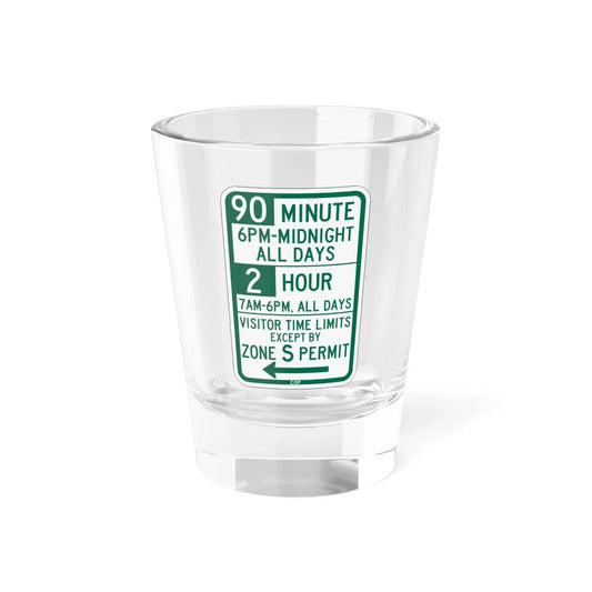 PBOT Road sign P4437R (Oregon) (Road Sign) Shot Glass 1.5oz 1.5oz - Go Mug Yourself