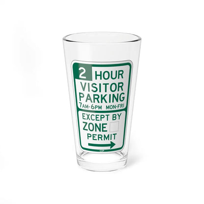 PBOT Road sign P4440L (Oregon) (Road Sign) Pint Glass 16oz 16oz - Go Mug Yourself