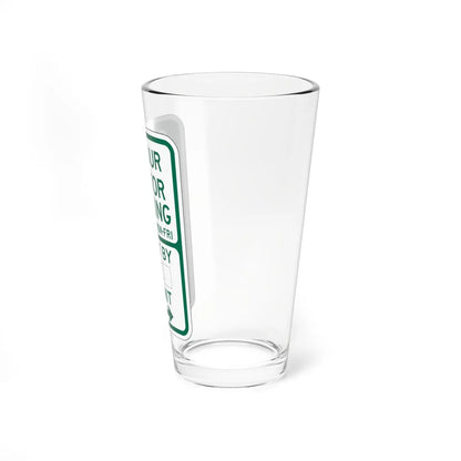 PBOT Road sign P4440L (Oregon) (Road Sign) Pint Glass 16oz - Go Mug Yourself
