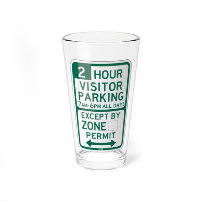 PBOT Road sign P4441D (Oregon) (Road Sign) Pint Glass 16oz - Go Mug Yourself