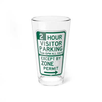PBOT Road sign P4441R (Oregon) (Road Sign) Pint Glass 16oz 16oz - Go Mug Yourself