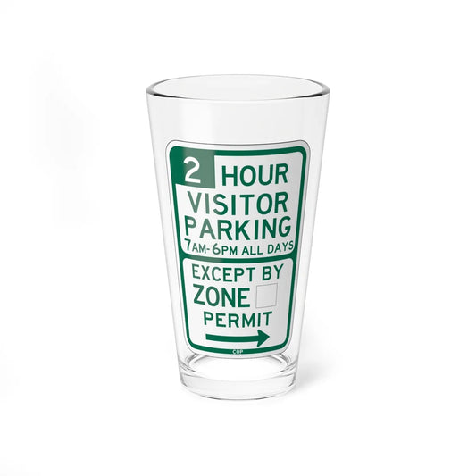 PBOT Road sign P4441R (Oregon) (Road Sign) Pint Glass 16oz 16oz - Go Mug Yourself