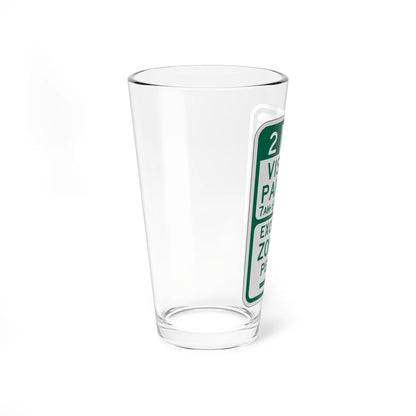 PBOT Road sign P4441R (Oregon) (Road Sign) Pint Glass 16oz - Go Mug Yourself
