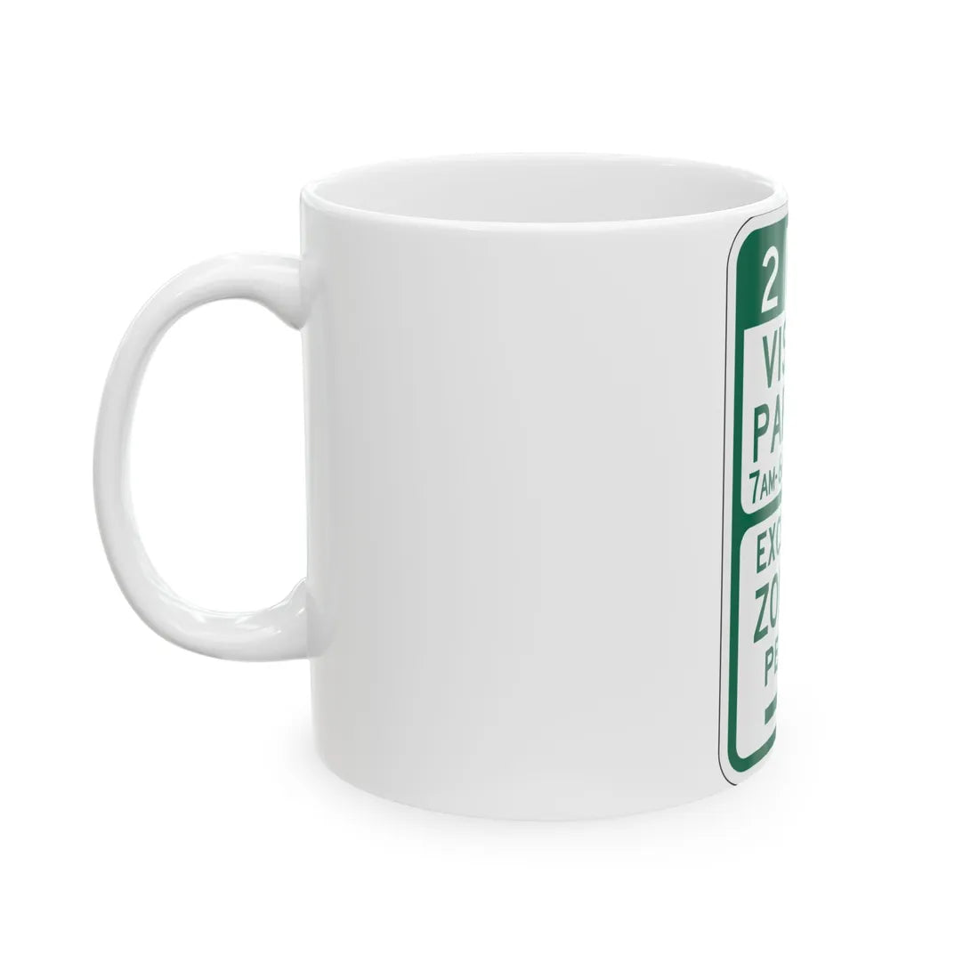 PBOT Road sign P4441R (Oregon) (Road Sign) White Coffee Mug - Go Mug Yourself