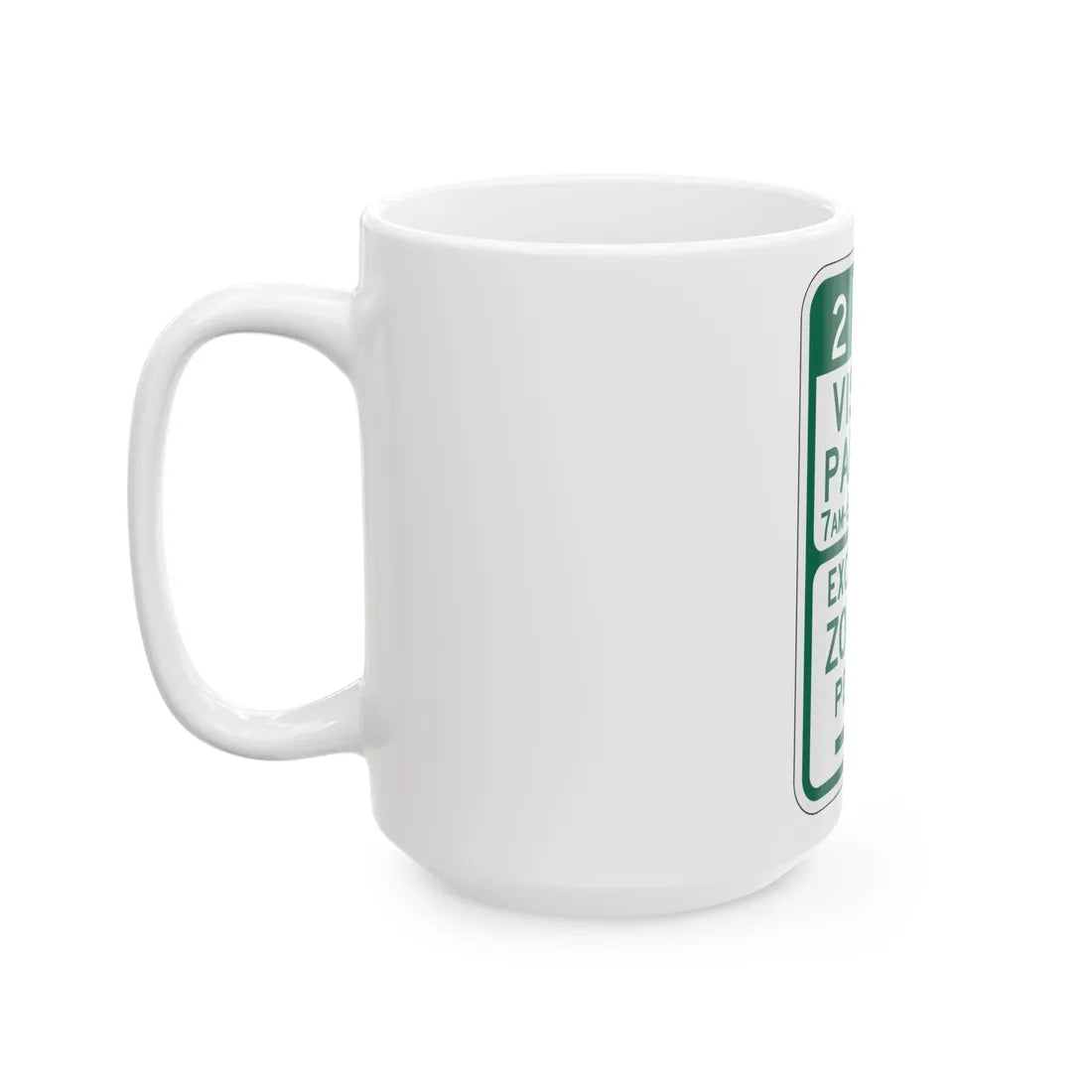 PBOT Road sign P4441R (Oregon) (Road Sign) White Coffee Mug - Go Mug Yourself