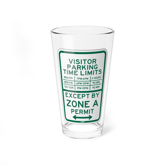PBOT Road sign P4446A (Oregon) (Road Sign) Pint Glass 16oz 16oz - Go Mug Yourself