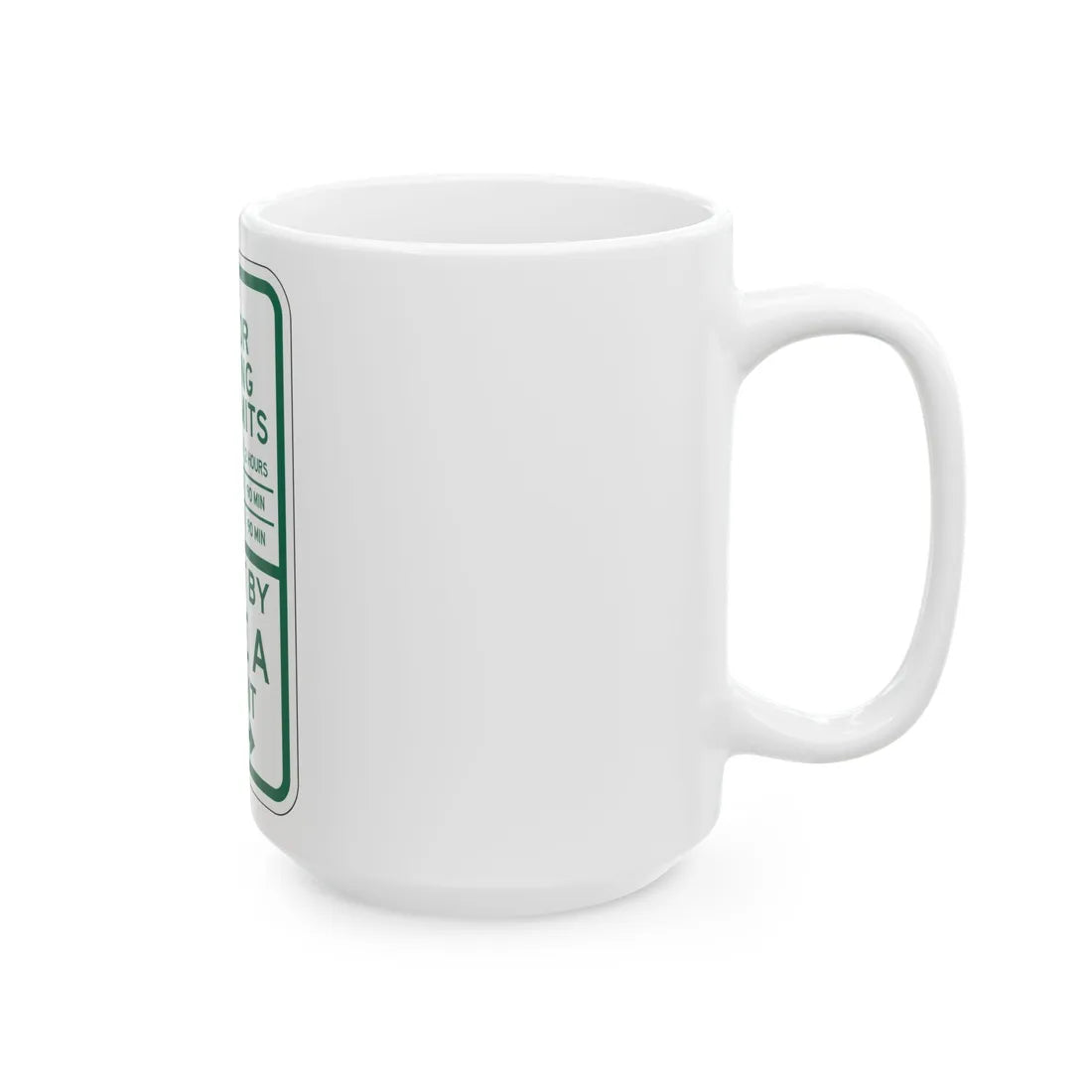 PBOT Road sign P4446A (Oregon) (Road Sign) White Coffee Mug - Go Mug Yourself