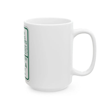 PBOT Road sign P4446A (Oregon) (Road Sign) White Coffee Mug - Go Mug Yourself