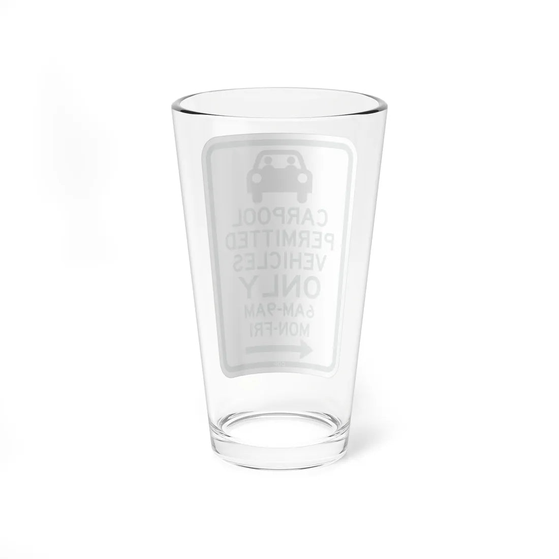 PBOT Road sign P4451L (Oregon) (Road Sign) Pint Glass 16oz - Go Mug Yourself