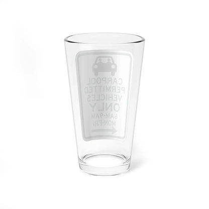 PBOT Road sign P4451L (Oregon) (Road Sign) Pint Glass 16oz - Go Mug Yourself