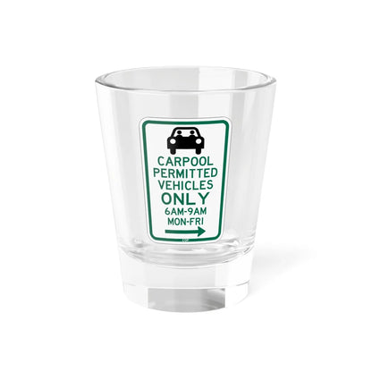 PBOT Road sign P4451R (Oregon) (Road Sign) Shot Glass 1.5oz 1.5oz - Go Mug Yourself