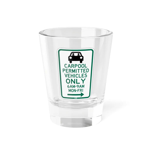 PBOT Road sign P4451R (Oregon) (Road Sign) Shot Glass 1.5oz 1.5oz - Go Mug Yourself
