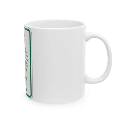 PBOT Road sign P4451R (Oregon) (Road Sign) White Coffee Mug - Go Mug Yourself