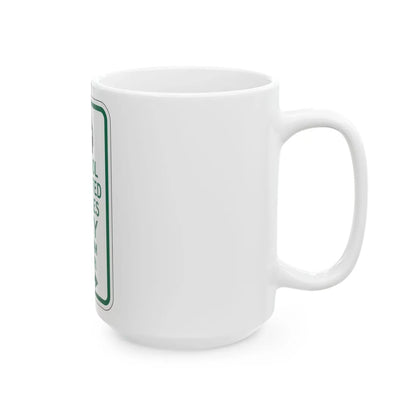 PBOT Road sign P4451R (Oregon) (Road Sign) White Coffee Mug - Go Mug Yourself