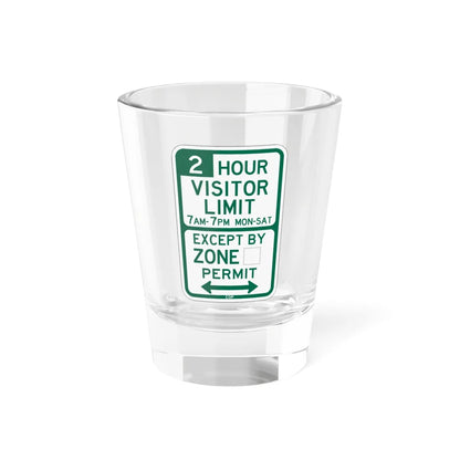 PBOT Road sign P4452D (Oregon) (Road Sign) Shot Glass 1.5oz - Go Mug Yourself