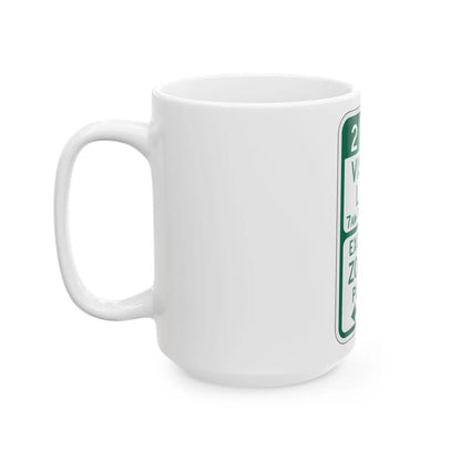 PBOT Road sign P4452D (Oregon) (Road Sign) White Coffee Mug - Go Mug Yourself