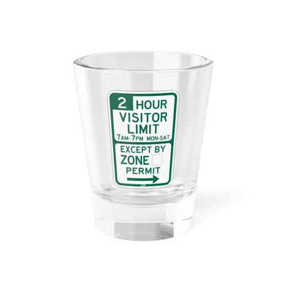 PBOT Road sign P4452R (Oregon) (Road Sign) Shot Glass 1.5oz 1.5oz - Go Mug Yourself